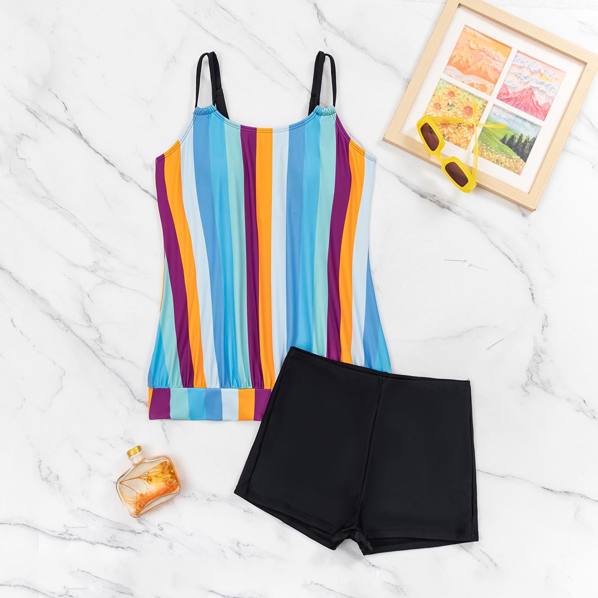 Women s Colorful Tattoo Print Tummy Control Slimming Spaghetti Strap Tankini Swimsuit Small
Women s Colorful Tattoo Print Tummy Control Slimming Spaghetti Strap Tankini Swimsuit Small