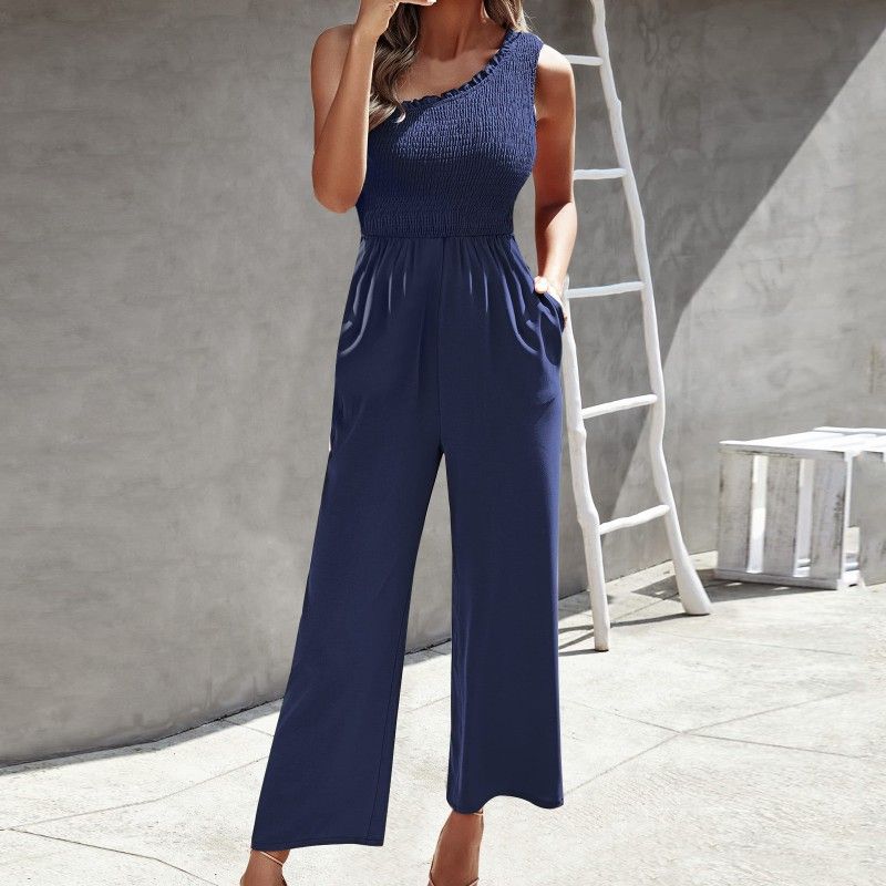One Shoulder Printed Jumpsuit Fashion Jumpsuit Fashion Sexy Print Loose Pants YC0920-Blue XL
One Shoulder Printed Jumpsuit Fashion Jumpsuit Fashion Sexy Print Loose Pants YC0920-Blue XL