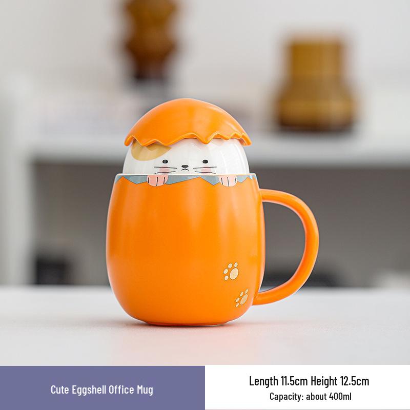 Ceramic Office Mug with Lid - Cute and Creative Gift for Women 301-400ml
Ceramic Office Mug with Lid - Cute and Creative Gift for Women 301-400ml