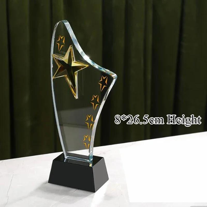 Customized Crystal Trophy Thumb Five Pointed Star Love Trophy Excellent Employee Souvenirs Homedecor Award, Lettering Medal, 1Pc
Customized Crystal Trophy Thumb Five Pointed Star Love Trophy Excellent Employee Souvenirs Homedecor Award, Lettering Medal, 1Pc
