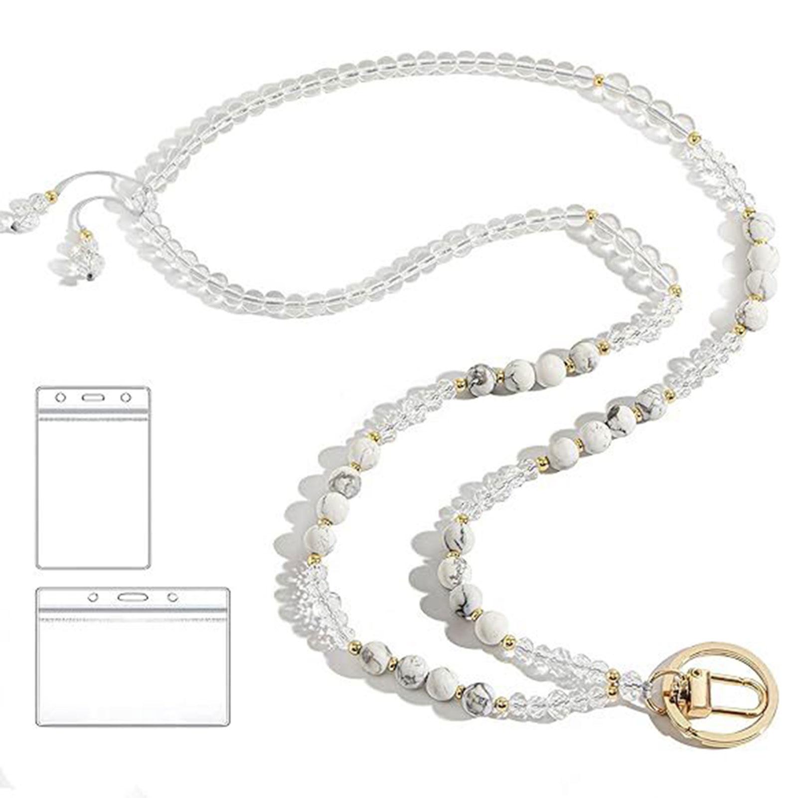 Stylish Charming Beaded Lanyard Adjustables Stackable Personalized Id Badge Lanyard For Women Teacher Family Great Present Idea білий
Stylish Charming Beaded Lanyard Adjustables Stackable Personalized Id Badge Lanyard For Women Teacher Family Great Present Idea білий