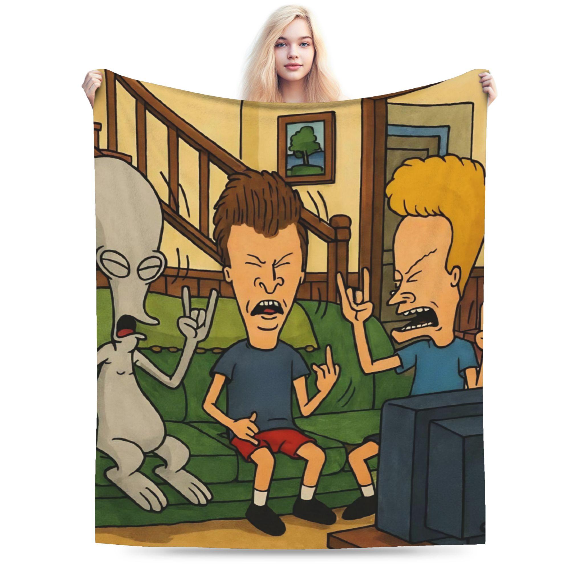 Beavis and Butthead Merch Blanket Warm Cozy Fluffy Throw Blankets for Living Room 50x60 Inches Multiple Sizes Bedspread 150x180cm
Beavis and Butthead Merch Blanket Warm Cozy Fluffy Throw Blankets for Living Room 50x60 Inches Multiple Sizes Bedspread 150x180cm