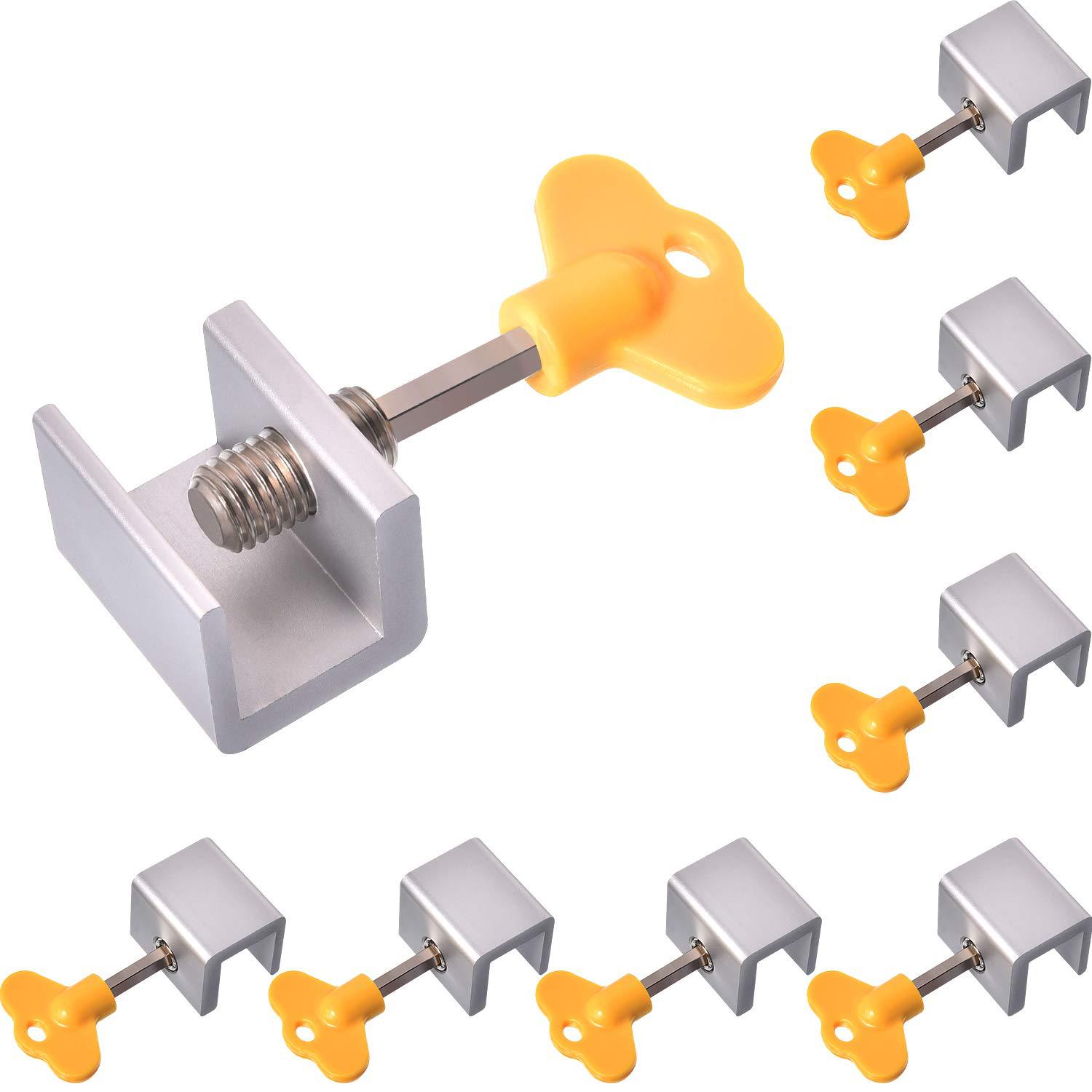 8 Pcs/set Aluminum Alloy Adjustable Sliding Window Lock Door Frame Lock with Key Silver
8 Pcs/set Aluminum Alloy Adjustable Sliding Window Lock Door Frame Lock with Key Silver