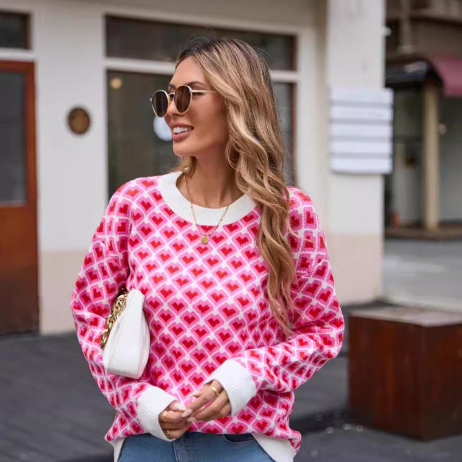 Зимовий жіночий светр Love Valentine s Day Pulover Персиковий светр Clash у формі серця XL рожевий червоний колір
Зимовий жіночий светр Love Valentine s Day Pulover Персиковий светр Clash у формі серця XL рожевий червоний колір