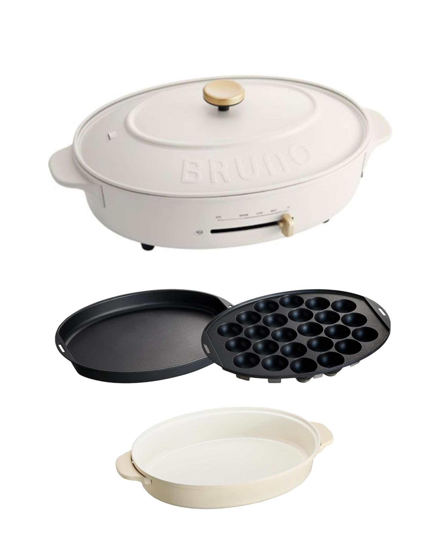 BRUNO Oval Hot Plate Main Unit 3 Types of Plates Deep Pot White Stylish Cute This 1 unit Lid included 1200w Temperature adjustment Easy to wash For 3 білий
BRUNO Oval Hot Plate Main Unit 3 Types of Plates Deep Pot White Stylish Cute This 1 unit Lid included 1200w Temperature adjustment Easy to wash For 3 білий