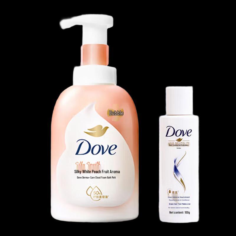 Dove White Peach Foaming Shower Mousse & Serum Set
Dove White Peach Foaming Shower Mousse & Serum Set