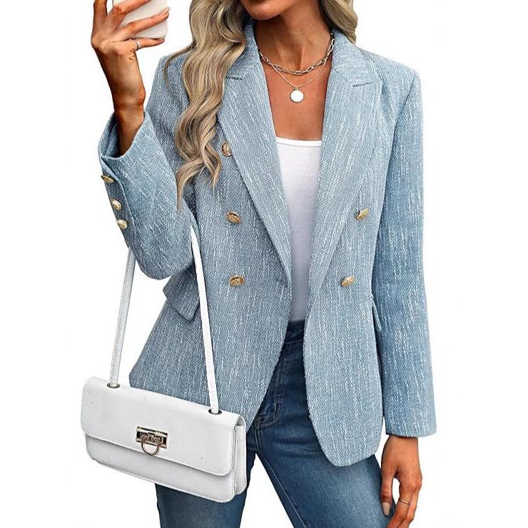 Western Style Women s Double Breasted Blazer Chic Elegant Office Ladies Embellished Texture Suit Jacket Slim Fit Business Jacket XXL
Western Style Women s Double Breasted Blazer Chic Elegant Office Ladies Embellished Texture Suit Jacket Slim Fit Business Jacket XXL