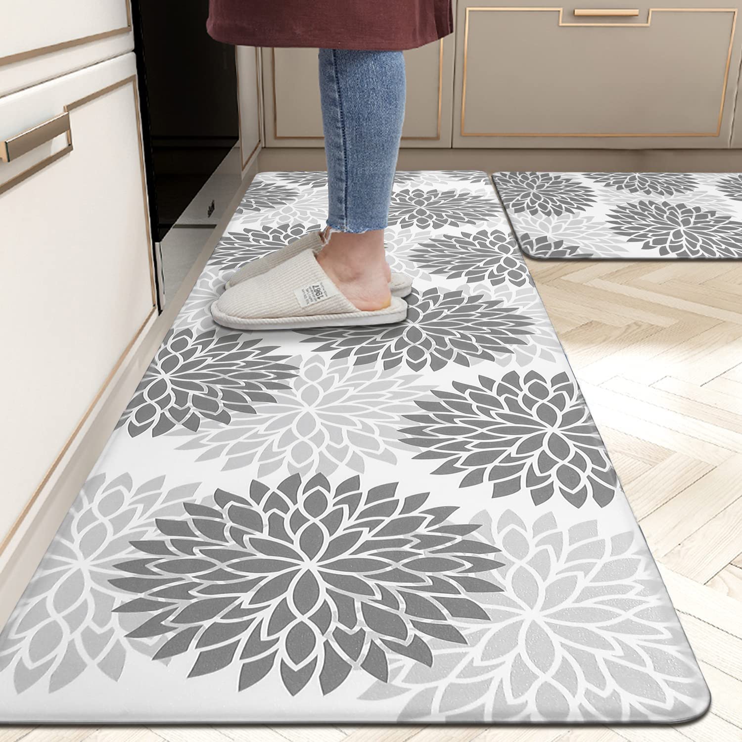 2pc Kitchen Non Slip Absorbent Carpet Household Simple Gray And White Printed Stain Resistant Carpet Home Decoration 2PC 40x60 40x120CM
2pc Kitchen Non Slip Absorbent Carpet Household Simple Gray And White Printed Stain Resistant Carpet Home Decoration 2PC 40x60 40x120CM