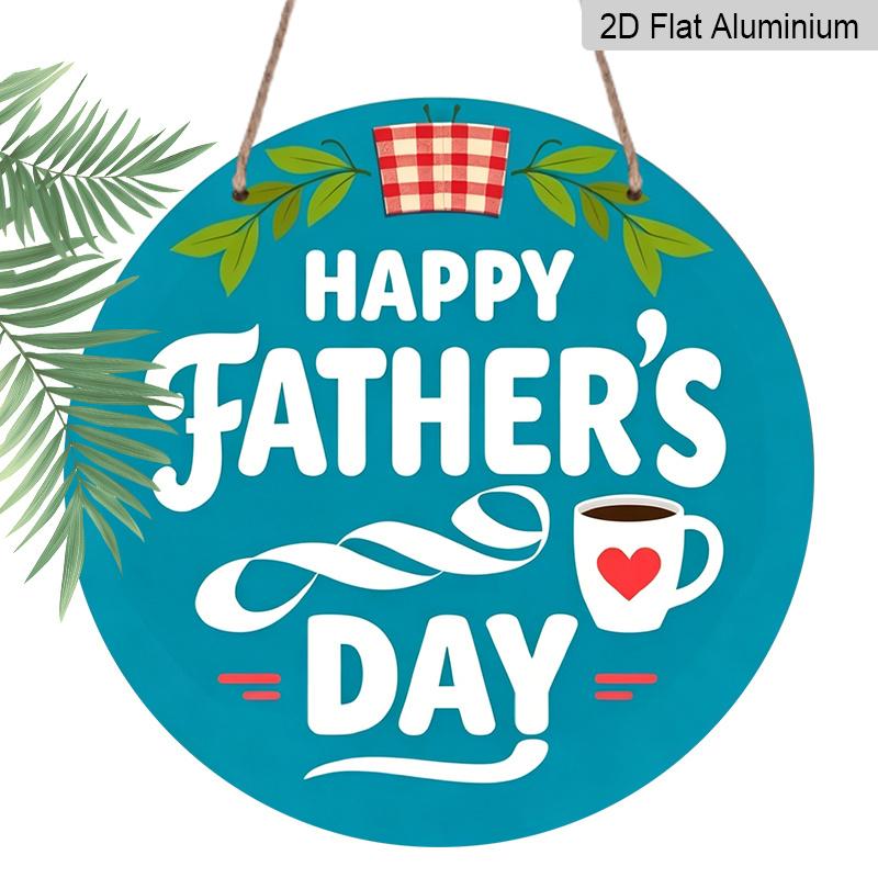 2D Flat, 1pc Round Aluminum Happy Father s Day Wall Decor, Retro Coffee & Plaid Pattern Metal Plaque, Waterproof & Rustproof, Perfect for Father s 7.87×7.87inch
2D Flat, 1pc Round Aluminum Happy Father s Day Wall Decor, Retro Coffee & Plaid Pattern Metal Plaque, Waterproof & Rustproof, Perfect for Father s 7.87×7.87inch