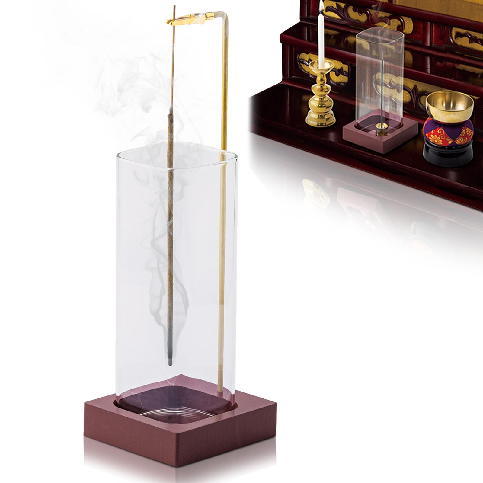 Comolife Clip-on Incense Holder, Incense Stick Holder, Ash Holder, Simple and Stylish, for Buddhist Altars
Comolife Clip-on Incense Holder, Incense Stick Holder, Ash Holder, Simple and Stylish, for Buddhist Altars