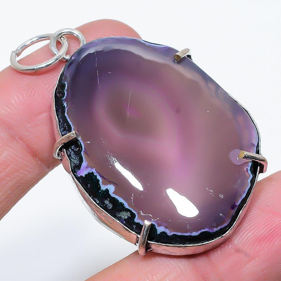 Подвеска из стерлингового серебра 925 пробы с натуральным розовым ботсванским друзом ручной работы 2,25 дюйма H4N79
Подвеска из стерлингового серебра 925 пробы с натуральным розовым ботсванским друзом ручной работы 2,25 дюйма H4N79