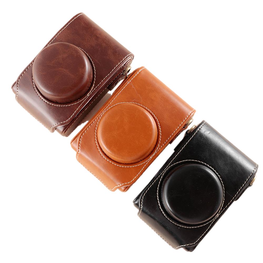 Portable Camera Protective Case Camera Protective Cover for Canon G7X2 G7X3 G9X SX720 SX730 SX740 Coffee-G7X2/G7X3-1
Portable Camera Protective Case Camera Protective Cover for Canon G7X2 G7X3 G9X SX720 SX730 SX740 Coffee-G7X2/G7X3-1