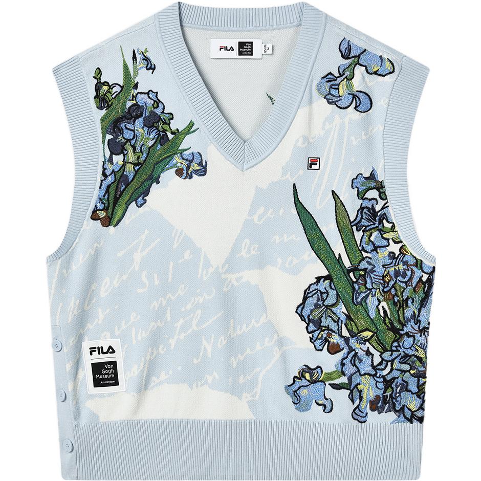 Fila X Музей Ван Гога Музей Ван Гога 2.0 Вязаный топ без рукавов с V-образным вырезом и вышивкой с цветочным узором Женские топы Небесно-голубой F11W318403FZA L
Fila X Музей Ван Гога Музей Ван Гога 2.0 Вязаный топ без рукавов с V-образным вырезом и вышивкой с цветочным узором Женские топы Небесно-голубой F11W318403FZA L