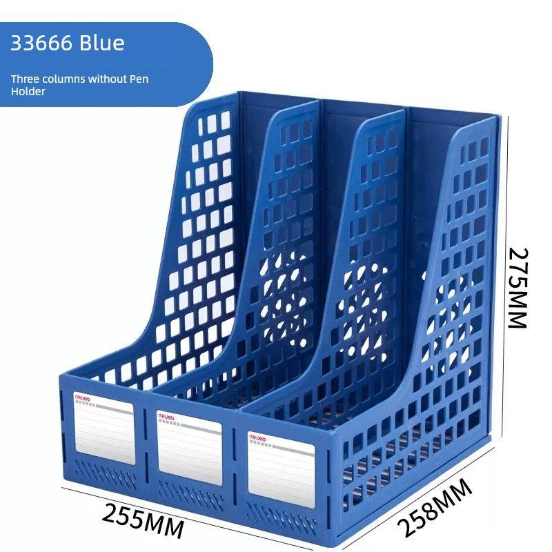Box Plastic File Rack Bookshelf Black Simple Vertical Bookend Bookshelf Desktop Office All Products Folder Rack Basket File Box Desktop Data Rack Blue (Three Columns Without Pen Holder)
Box Plastic File Rack Bookshelf Black Simple Vertical Bookend Bookshelf Desktop Office All Products Folder Rack Basket File Box Desktop Data Rack Blue (Three Columns Without Pen Holder)