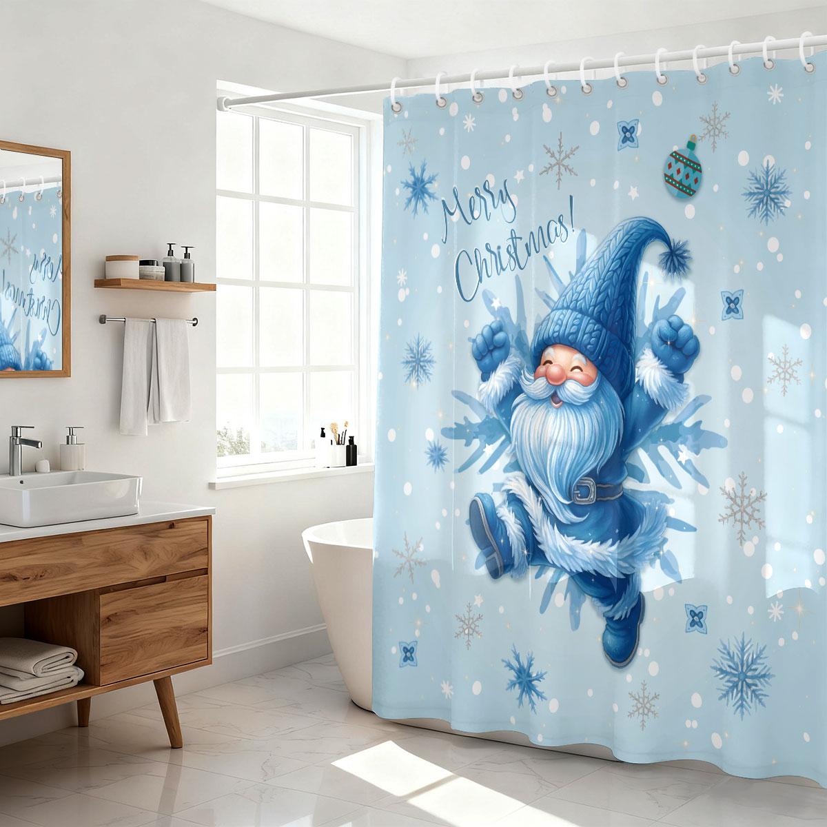 1pc Merry Christmas, blue goblin printed waterproof partition, privacy hanging curtain with 12 hooks in various sizes 90x180cm
1pc Merry Christmas, blue goblin printed waterproof partition, privacy hanging curtain with 12 hooks in various sizes 90x180cm