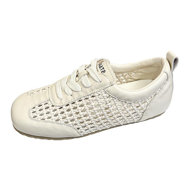 Soft-faced woven hollow German training shoes women s little white shoes 2025 summer new versatile flat-bottomed casual sports board shoes 40 абрикосовый
Soft-faced woven hollow German training shoes women s little white shoes 2025 summer new versatile flat-bottomed casual sports board shoes 40 абрикосовый