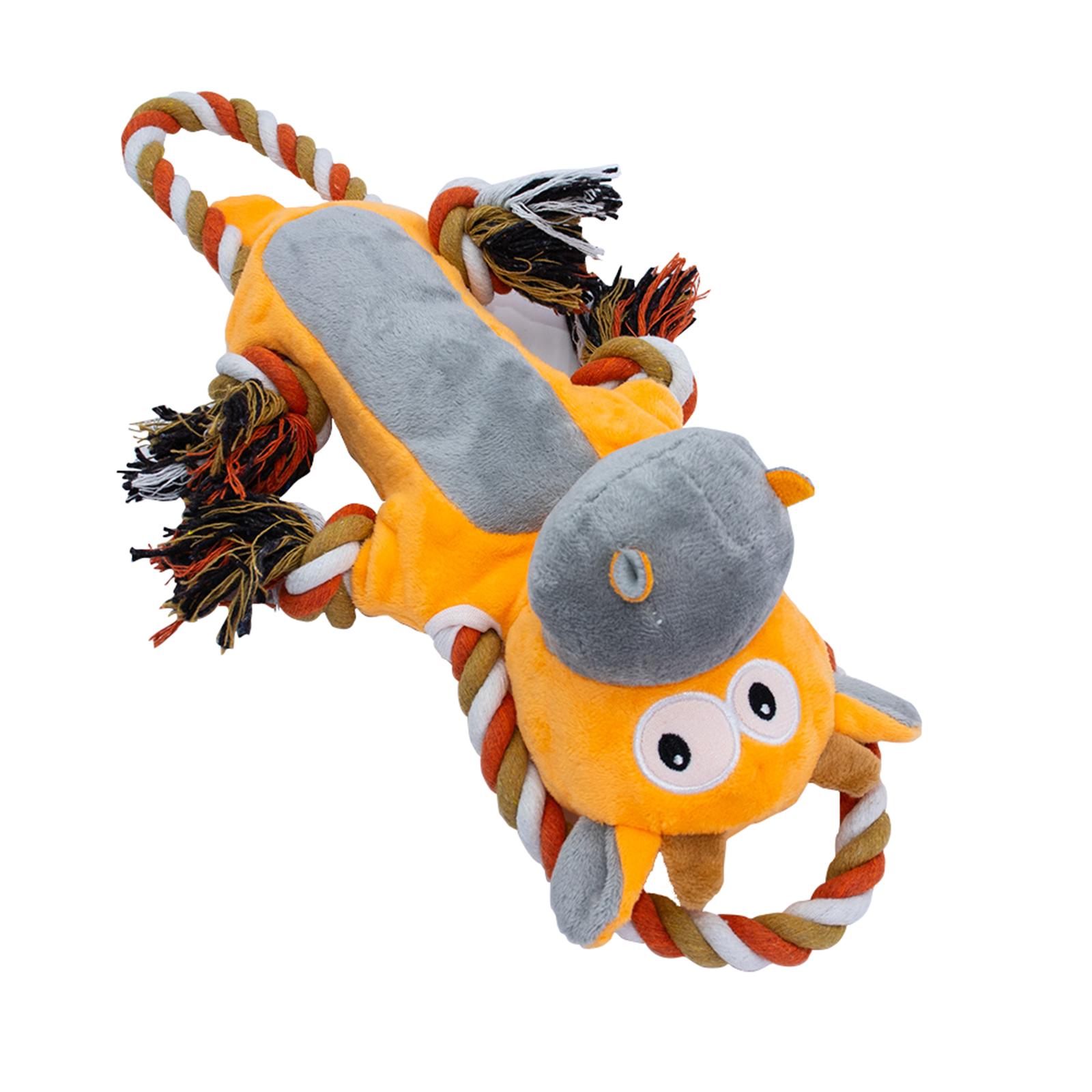 Плюшевые игрушки для собак с веревкой, пищалкой и шуршащей бумагой – Интерактивная пищащая жевательная игрушка для крупных собак и щенков – Прочная игрушка для питомца для перетягивания каната и упражнений One Size
Плюшевые игрушки для собак с веревкой, пищалкой и шуршащей бумагой – Интерактивная пищащая жевательная игрушка для крупных собак и щенков – Прочная игрушка для питомца для перетягивания каната и упражнений One Size