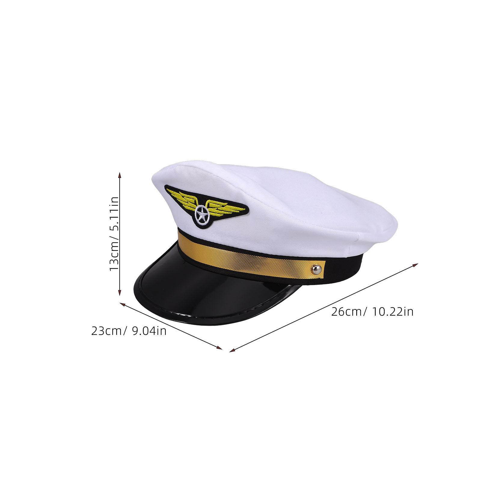 Adult Pilot Hat Adjustable Airline Captain Cap Costume for Halloween Masquerade Party Cosplay Performance Unisex Airline Themed білий
Adult Pilot Hat Adjustable Airline Captain Cap Costume for Halloween Masquerade Party Cosplay Performance Unisex Airline Themed білий