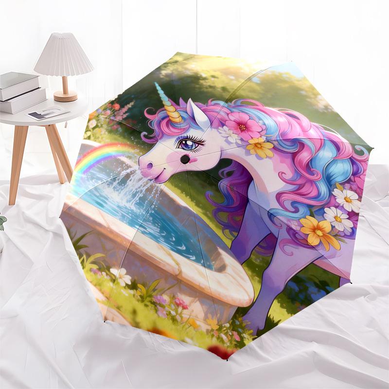 1pc Unicorn fountain rainbow garden flowers Umbrella with Plastic Handle,Suitable for All Seasons Home Travel Outdoor Umbrellaptys31093
1pc Unicorn fountain rainbow garden flowers Umbrella with Plastic Handle,Suitable for All Seasons Home Travel Outdoor Umbrellaptys31093