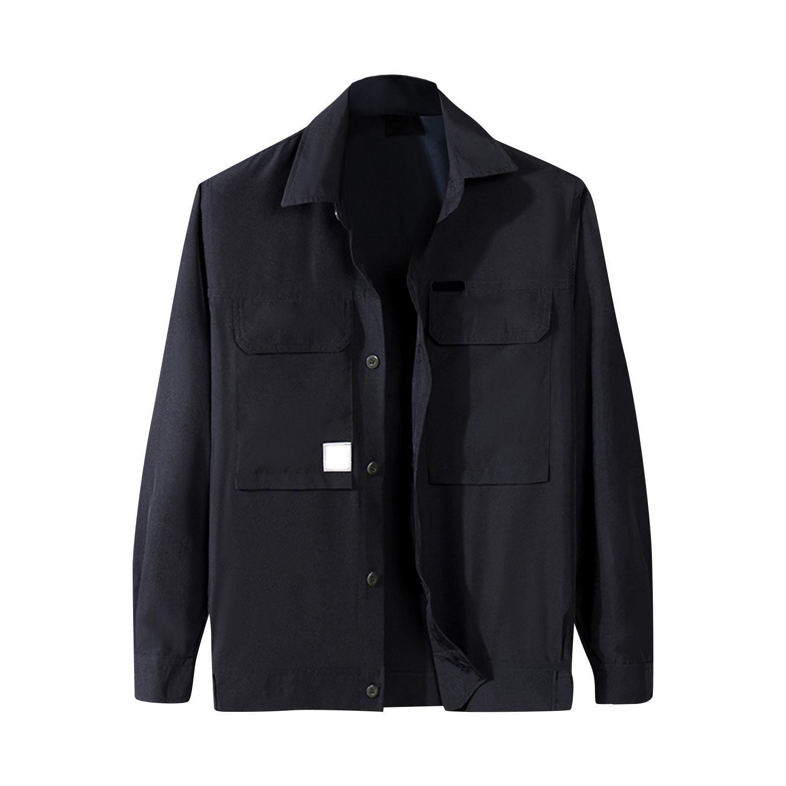 Мужская эластичная рабочая куртка Мужская легкая быстросохнущая повседневная износостойкая куртка для улицы XXL чёрный
Мужская эластичная рабочая куртка Мужская легкая быстросохнущая повседневная износостойкая куртка для улицы XXL чёрный