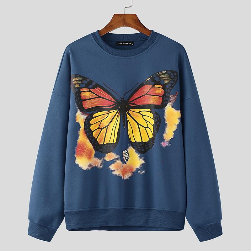 INCERUN Men Casual Eound Neck Long Sleeve Print Pullovers Sweatshirts 5XL синий
INCERUN Men Casual Eound Neck Long Sleeve Print Pullovers Sweatshirts 5XL синий
