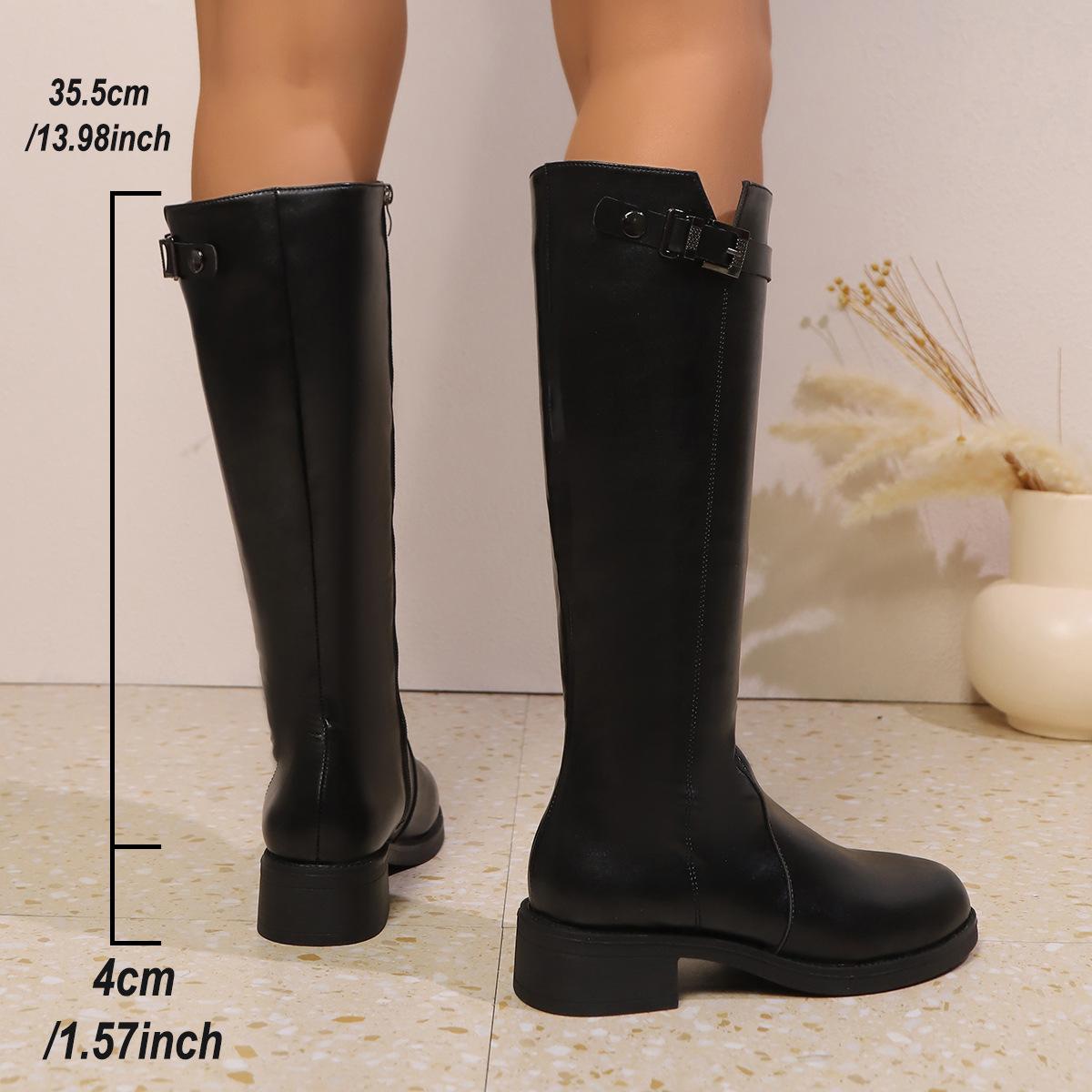 Plus Size Shoes for Women 35-42 Autumn Winter Fashion Women Round Toe Comfortable Non-slip Knee-high Boots Women Footwear 42 чорний
Plus Size Shoes for Women 35-42 Autumn Winter Fashion Women Round Toe Comfortable Non-slip Knee-high Boots Women Footwear 42 чорний