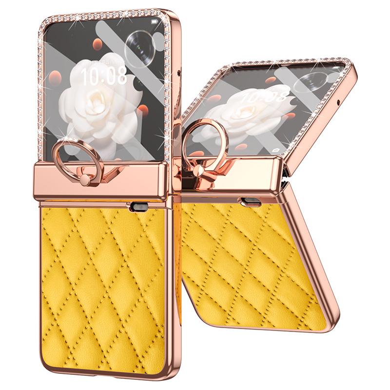 Чехол для Honor Magic V Flip 5G с кольцом-держателем, кожа+ПК, чехол для телефона, пленка для заднего экрана Yellow
Чехол для Honor Magic V Flip 5G с кольцом-держателем, кожа+ПК, чехол для телефона, пленка для заднего экрана Yellow