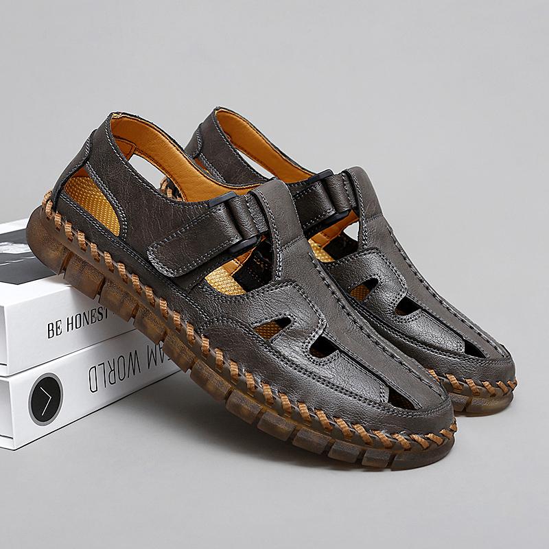 Модные летние полые дышащие лоферы Мужские уличные удобные плоские кожаные сандалии Качественная мягкая подошва для ходьбы Ручная работа 47 серый
Модные летние полые дышащие лоферы Мужские уличные удобные плоские кожаные сандалии Качественная мягкая подошва для ходьбы Ручная работа 47 серый