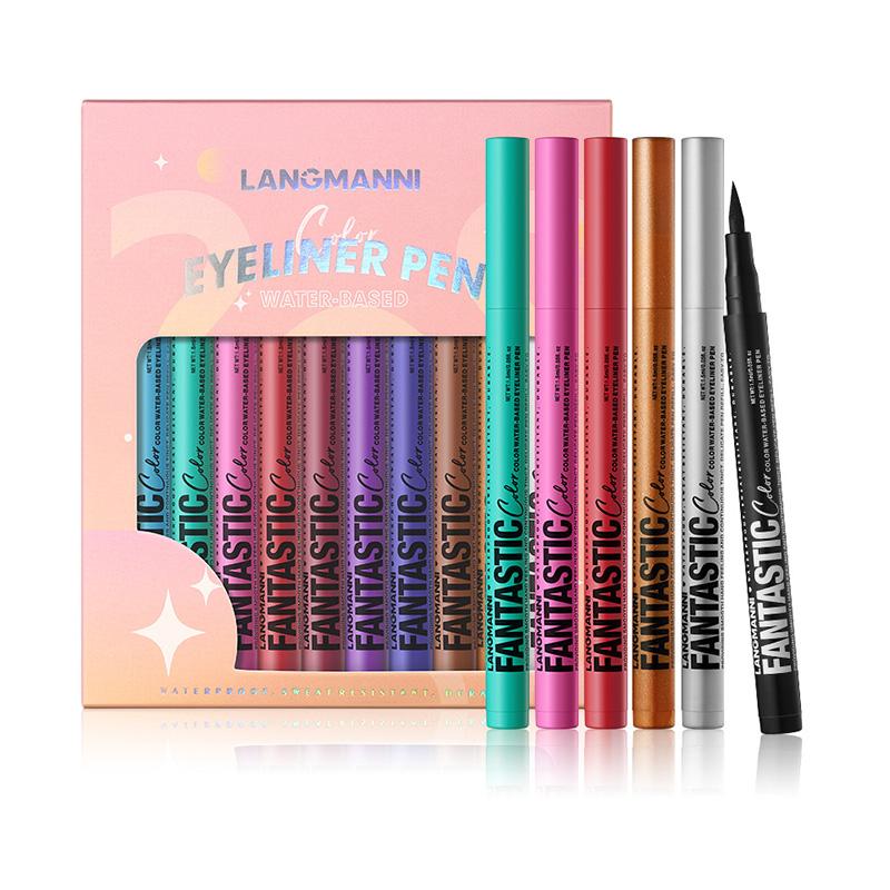 LANGMANNI Жидкая подводка для глаз 12 цветов Матовая быстросохнущая водостойкая жидкая подводка для глаз для сценического макияжа
LANGMANNI Жидкая подводка для глаз 12 цветов Матовая быстросохнущая водостойкая жидкая подводка для глаз для сценического макияжа