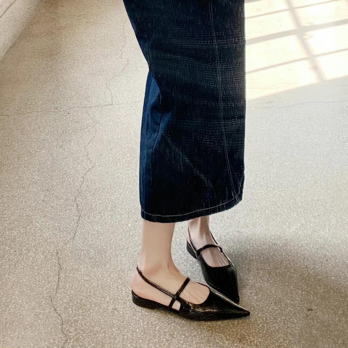 Версия из овчины~ сандалии с мелким вырезом, плоской подошвой, каблуком-рюмочкой и закрытым носком, женские туфли на высоком каблуке, летние кожаные сандалии на маленьком высоком каблуке, женские 35
Версия из овчины~ сандалии с мелким вырезом, плоской подошвой, каблуком-рюмочкой и закрытым носком, женские туфли на высоком каблуке, летние кожаные сандалии на маленьком высоком каблуке, женские 35