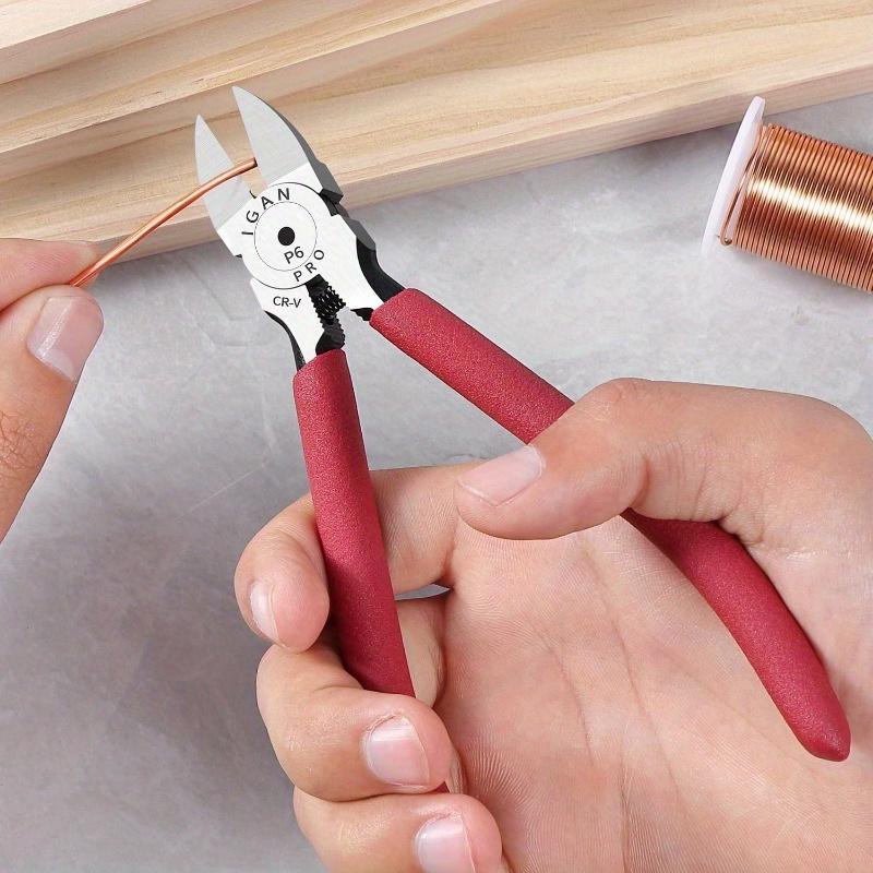 6 Inch Extra Sharp Diagonal Pliers with Longer Flush Cutting Edge - Ideal for Crafting, Floral, and Electrical Work червоний
6 Inch Extra Sharp Diagonal Pliers with Longer Flush Cutting Edge - Ideal for Crafting, Floral, and Electrical Work червоний