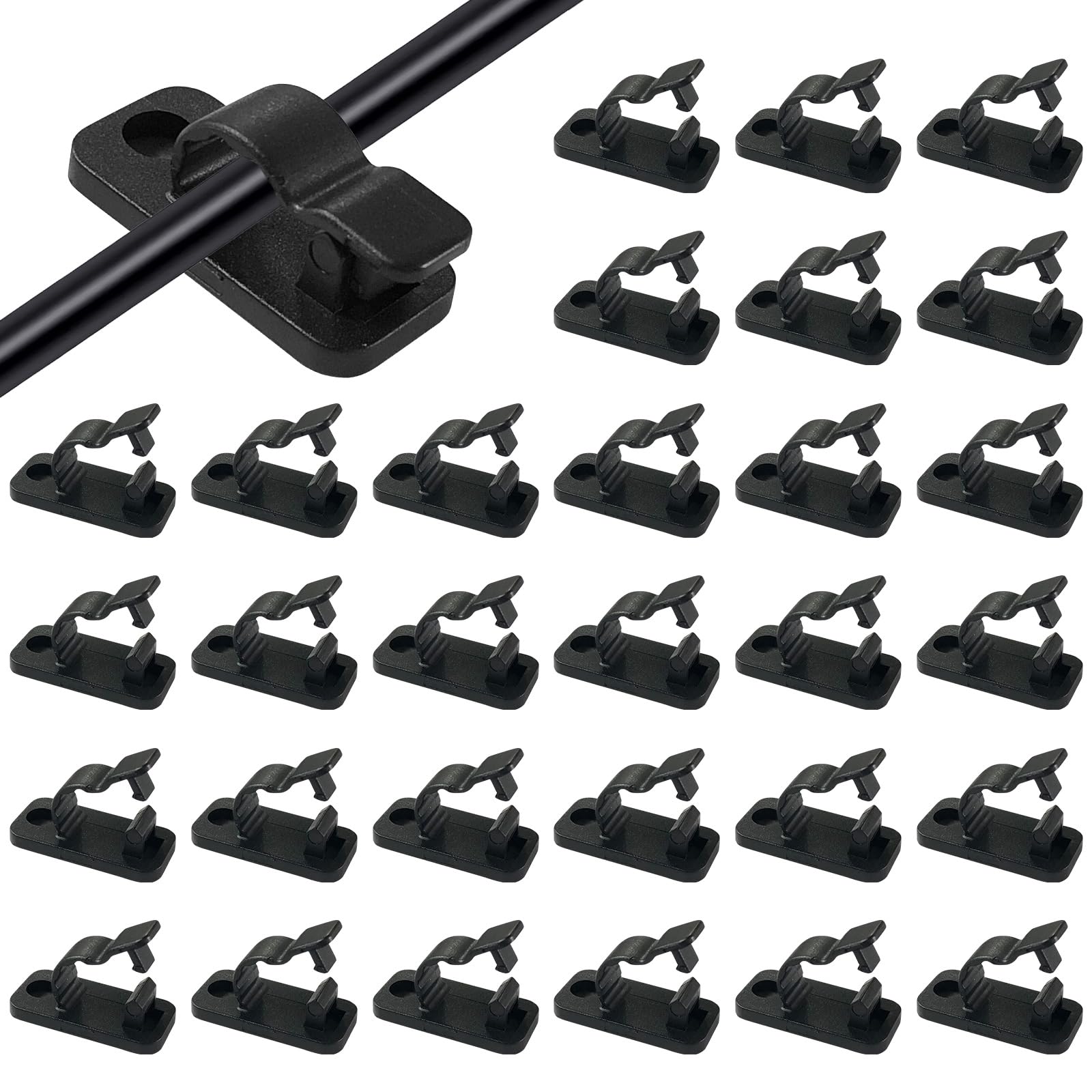 Lasocy Cable Clip Cord Clip Cord Fixed Desk Car Wire Stop LAN Cable Wall Fixed Cord Hidden R Type Wiring Hook Black Set of 30 чорний
Lasocy Cable Clip Cord Clip Cord Fixed Desk Car Wire Stop LAN Cable Wall Fixed Cord Hidden R Type Wiring Hook Black Set of 30 чорний