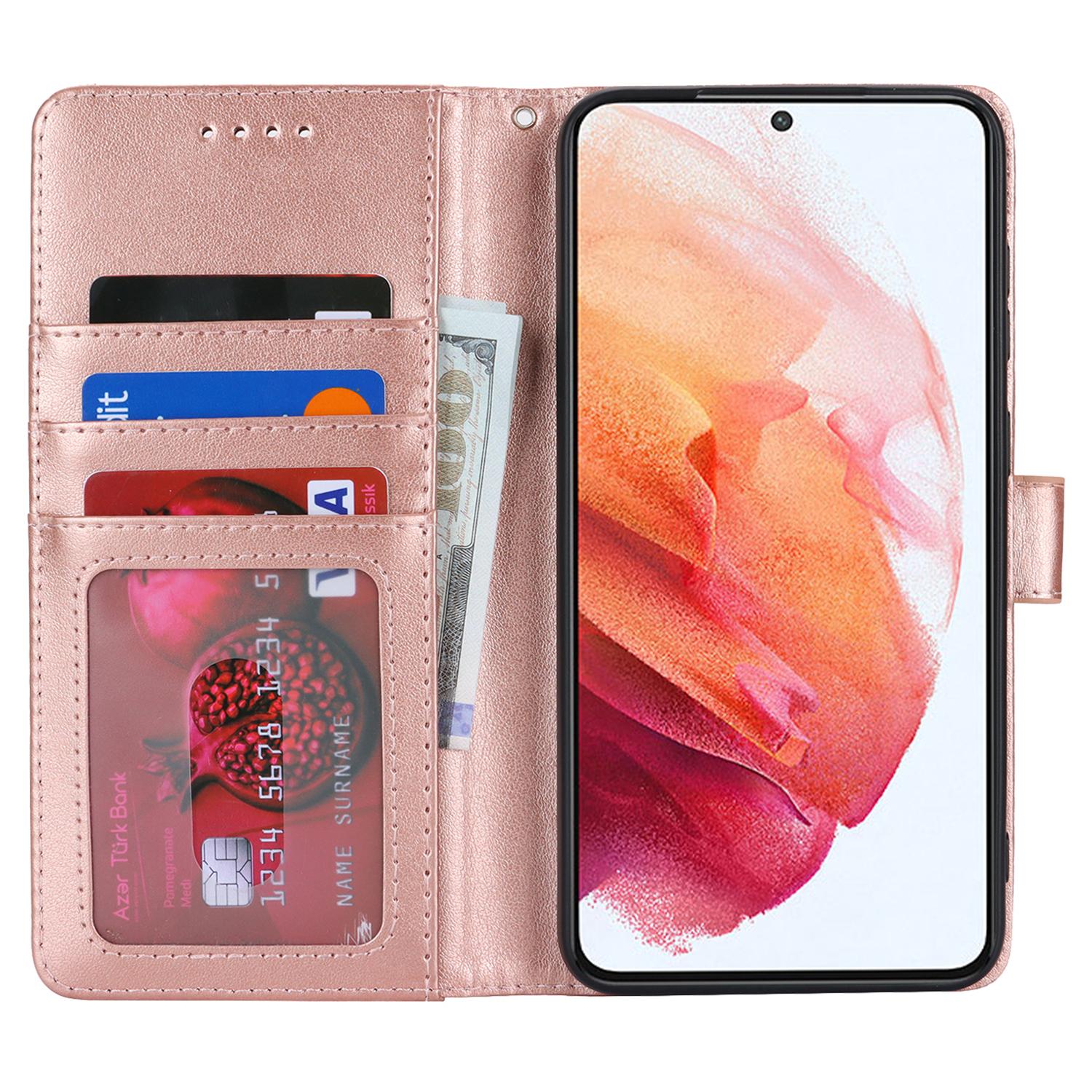 For Samsung Galaxy S21 5G/4G Cover R61 Texture Leather Stand Shockproof Imprinted Cell Phone Case Rose Gold
For Samsung Galaxy S21 5G/4G Cover R61 Texture Leather Stand Shockproof Imprinted Cell Phone Case Rose Gold