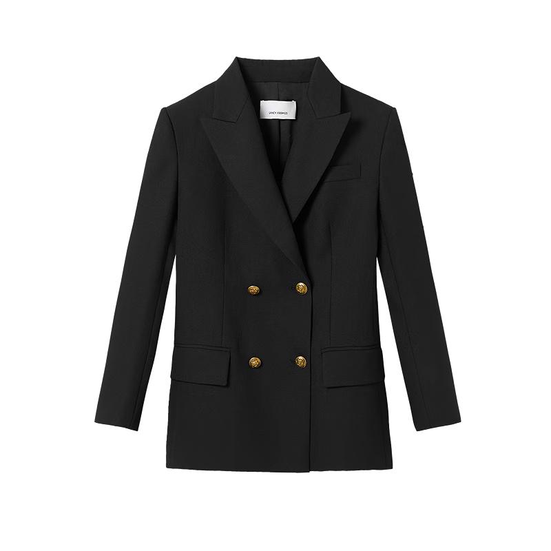 Langzi Women s Slim-Fit Wool Double-Breasted Blazer S
Langzi Women s Slim-Fit Wool Double-Breasted Blazer S