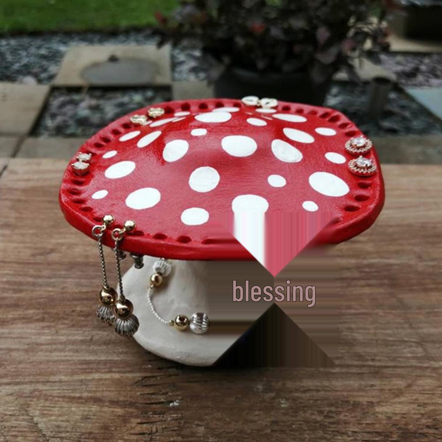 Mushroom-Shaped Earring Holder and Display Stand Pink Mushroom Earring Holder
Mushroom-Shaped Earring Holder and Display Stand Pink Mushroom Earring Holder