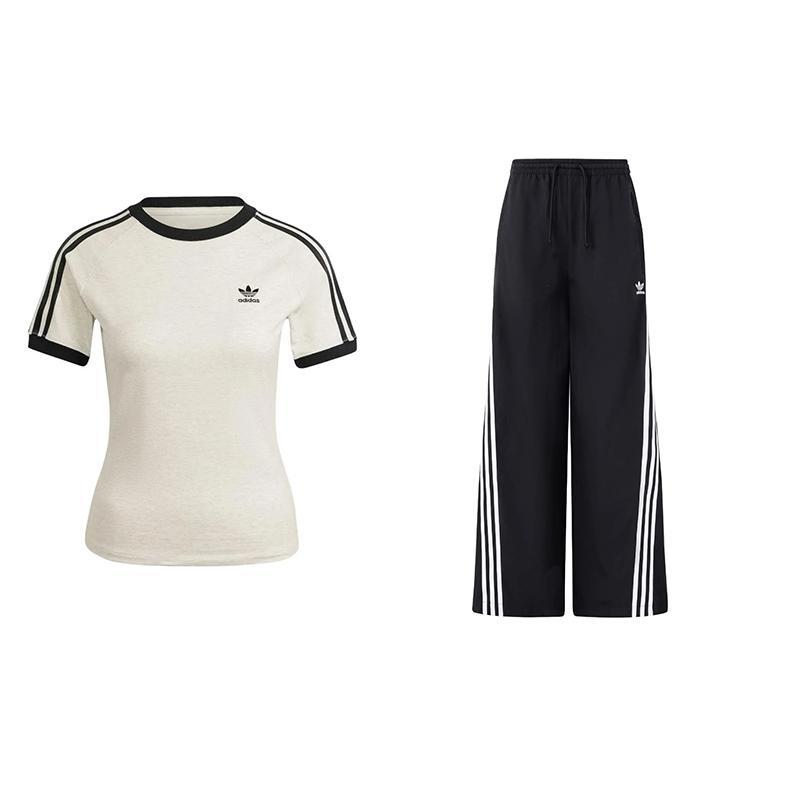Adidas Striped Logo Design Round Neck Short Sleeve Comfortable Simple Mid Waist Long Pants Casual Sports Suit Women suit IR8104-JJ3359_2024 XXS
Adidas Striped Logo Design Round Neck Short Sleeve Comfortable Simple Mid Waist Long Pants Casual Sports Suit Women suit IR8104-JJ3359_2024 XXS