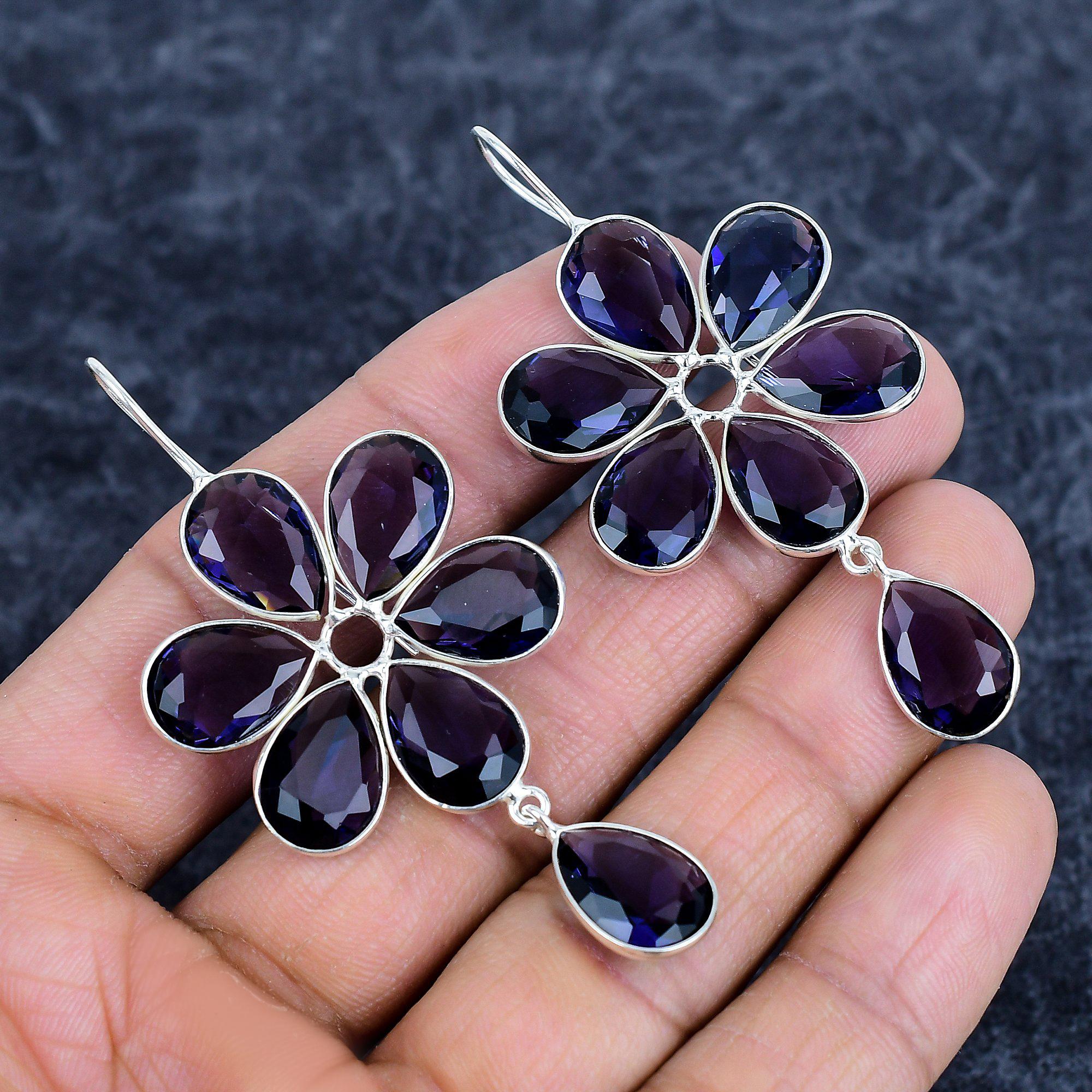 Amethyst Gemstone Handmade 925Sterling Silver Jewelry Earring 2.76 M-3154
Amethyst Gemstone Handmade 925Sterling Silver Jewelry Earring 2.76 M-3154