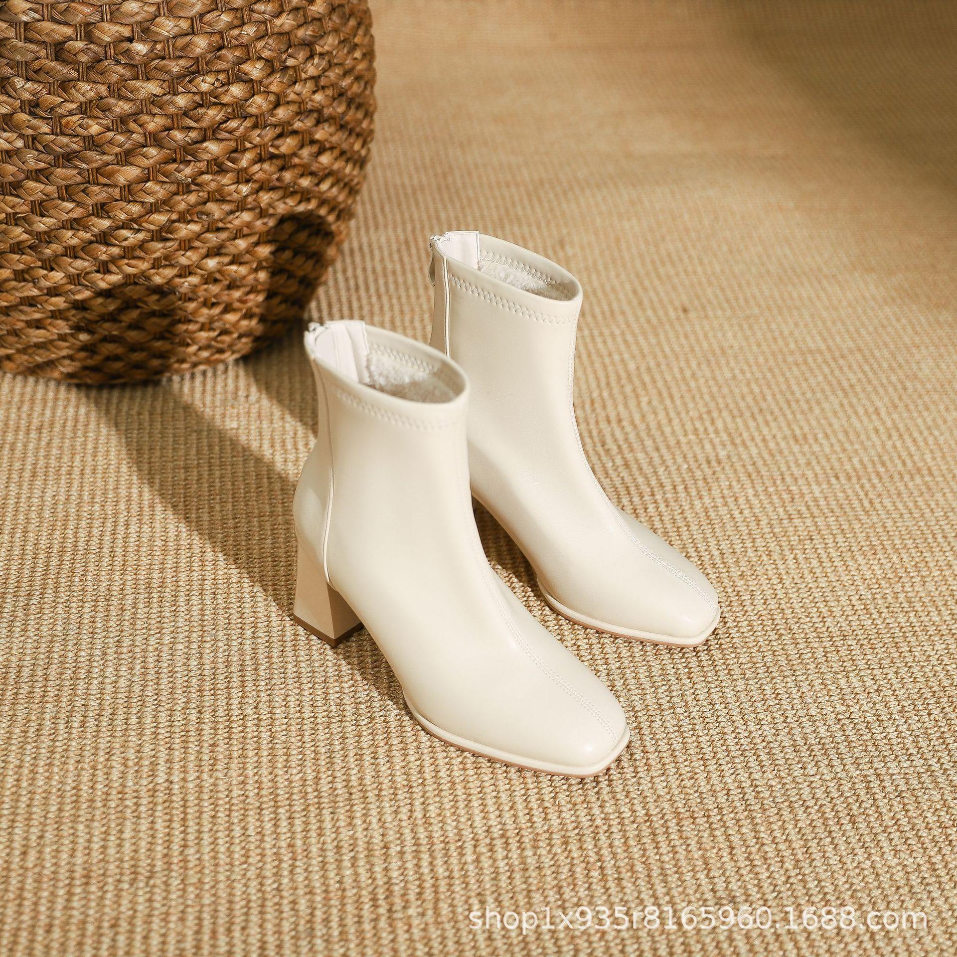 Spring and Autumn Fleece Single Boots Women s Thick Heel Boots Women s Boots High Heel Square Head Short Boots Martin Boots Rear Zipper Short Boots 40
Spring and Autumn Fleece Single Boots Women s Thick Heel Boots Women s Boots High Heel Square Head Short Boots Martin Boots Rear Zipper Short Boots 40