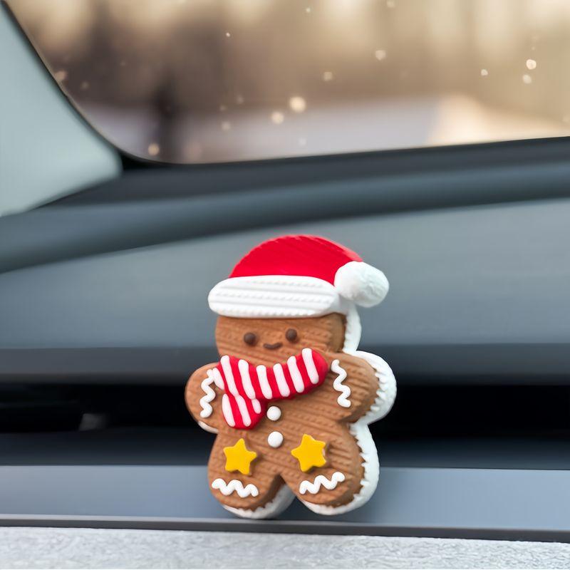 Christmas Gingerbread Man Car Air Freshener Car Vent Clip Car Perfume Decoration Diffuser Stone Couple Gift New Gingerbread Man + Essential Oil
Christmas Gingerbread Man Car Air Freshener Car Vent Clip Car Perfume Decoration Diffuser Stone Couple Gift New Gingerbread Man + Essential Oil