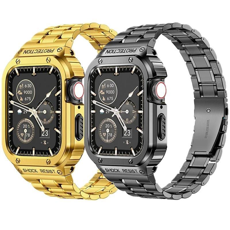 Classic Luxury Strap+Case for Apple Watch Ultra 2 Band 49mm 44mm 45mm 41 40mm Bumper Cover Stainless Steel Iwatch Series 9 8 7 SE 6 5 4 45MM
Classic Luxury Strap+Case for Apple Watch Ultra 2 Band 49mm 44mm 45mm 41 40mm Bumper Cover Stainless Steel Iwatch Series 9 8 7 SE 6 5 4 45MM
