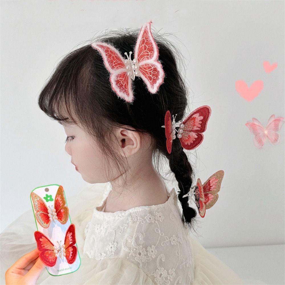 Pearl Moving Butterfly Hair Clip Embroidery Hanfu Hairpin Butterfly Duckbill Clip Female/Children
Pearl Moving Butterfly Hair Clip Embroidery Hanfu Hairpin Butterfly Duckbill Clip Female/Children