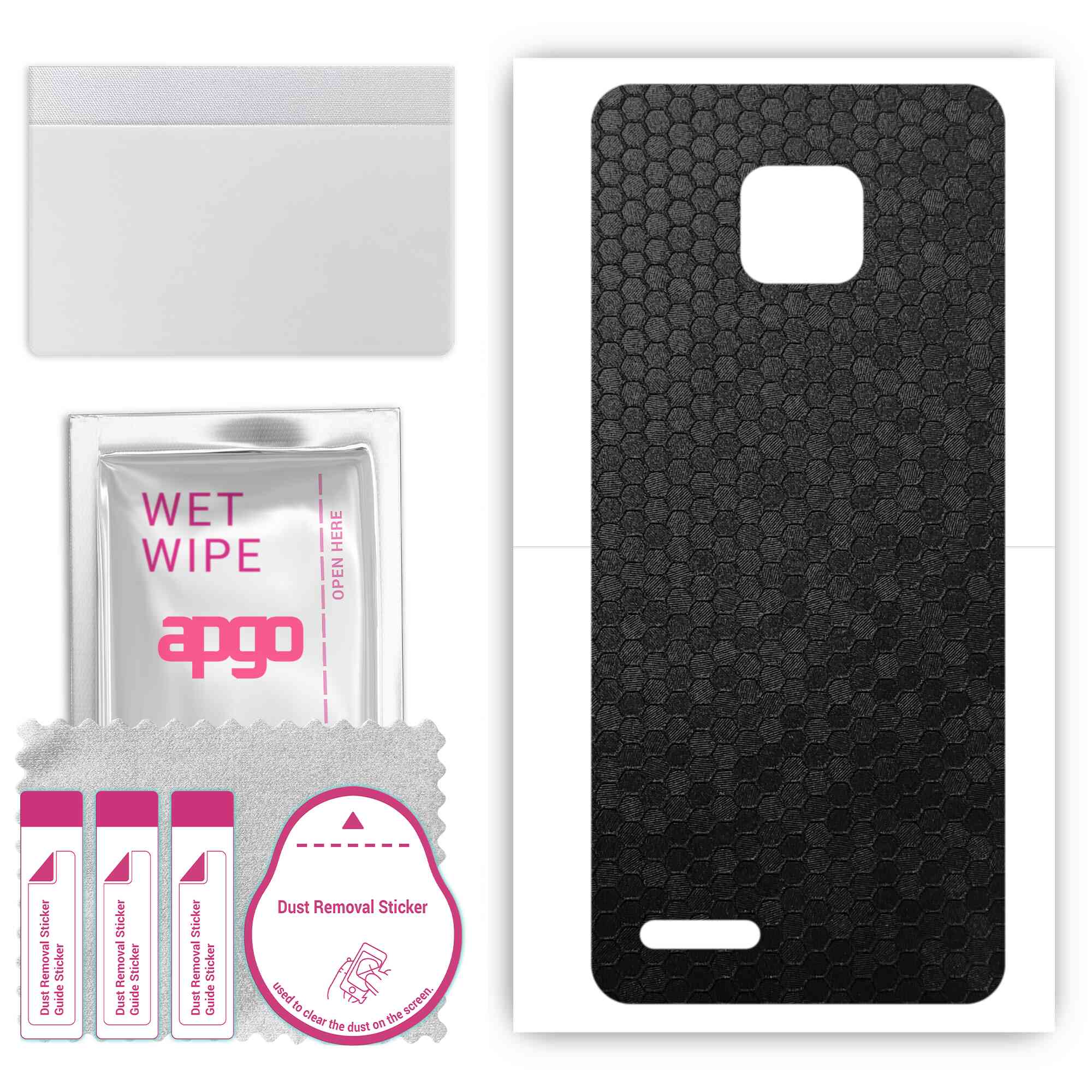 apgo Protective Skin Sticker for the back compatible with Ulefone Note 7, Wrap Film, Foil, Vinyl - Pattern Black Honeycomb
apgo Protective Skin Sticker for the back compatible with Ulefone Note 7, Wrap Film, Foil, Vinyl - Pattern Black Honeycomb