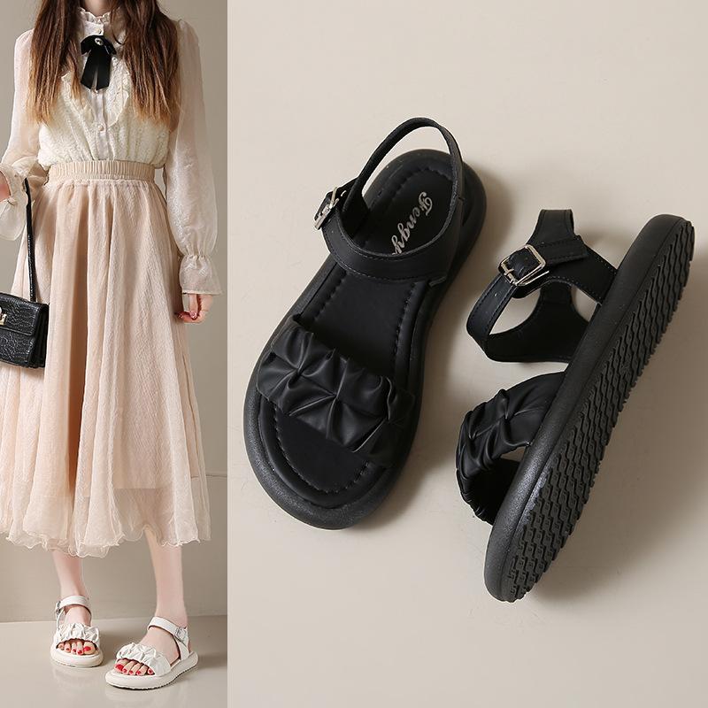 Fairy style sandals 2025 new summer wear with skirt one word with flat bottom soft bottom casual beach shoes open toe 41
Fairy style sandals 2025 new summer wear with skirt one word with flat bottom soft bottom casual beach shoes open toe 41