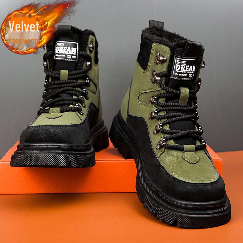Men s High-Top Leather Boots with Thick Soles - Winter Casual Martin Boots with Plush Lining 44 чорний
Men s High-Top Leather Boots with Thick Soles - Winter Casual Martin Boots with Plush Lining 44 чорний