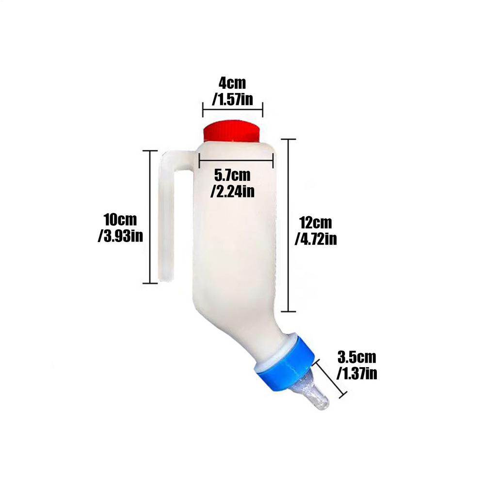 Goat Milk Feeder Bottle with Feeding Nipple Portable Calf Nursing Bottle for Lamb Calf Bull Cows Farm Animal Livestock Supplies
Goat Milk Feeder Bottle with Feeding Nipple Portable Calf Nursing Bottle for Lamb Calf Bull Cows Farm Animal Livestock Supplies
