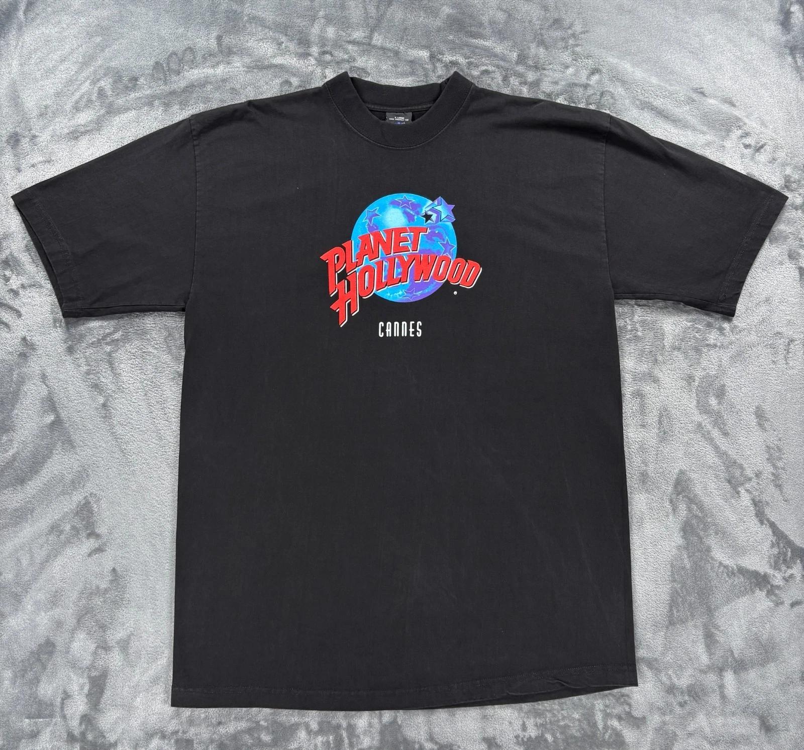 Vintage 1991 Planet Hollywood Cannes T Shirt Men XL Black Made in USA 90s M
Vintage 1991 Planet Hollywood Cannes T Shirt Men XL Black Made in USA 90s M