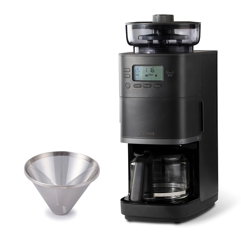 Siroka cone type Fully automatic coffee maker Cafe Bako PRO [Glass server / Compatible with beans and powder / No need to measure beans and water /
Siroka cone type Fully automatic coffee maker Cafe Bako PRO [Glass server / Compatible with beans and powder / No need to measure beans and water /