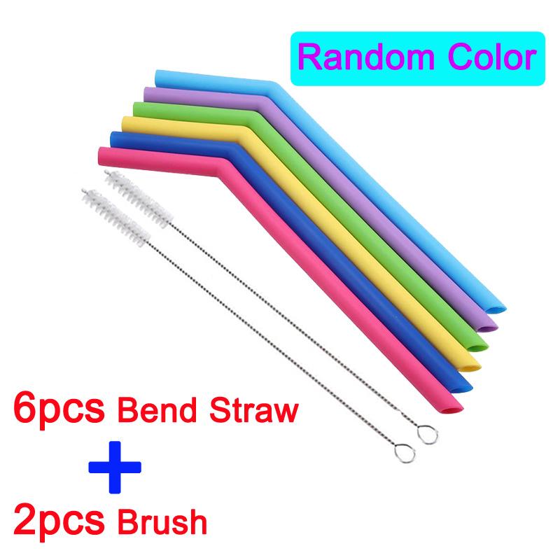Reusable Food-grade Silicone Drinking Straws Foldable Flexible Straw with Cleaning Brushes Bar Party Supplies Recyclable
Reusable Food-grade Silicone Drinking Straws Foldable Flexible Straw with Cleaning Brushes Bar Party Supplies Recyclable