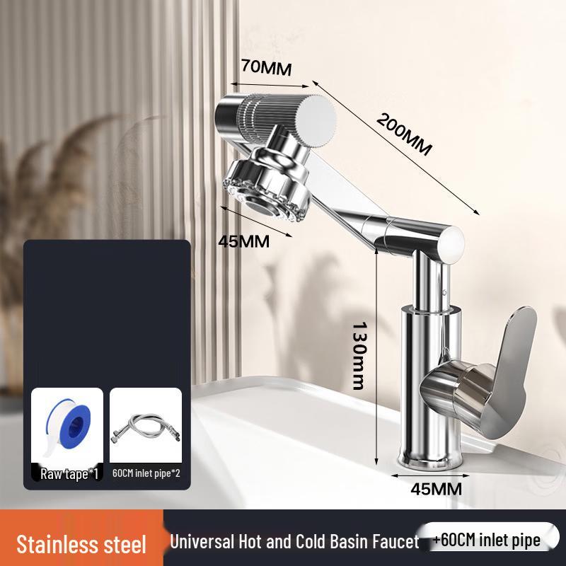 TLXT Stainless Steel Hot & Cold Bathroom Faucet
TLXT Stainless Steel Hot & Cold Bathroom Faucet