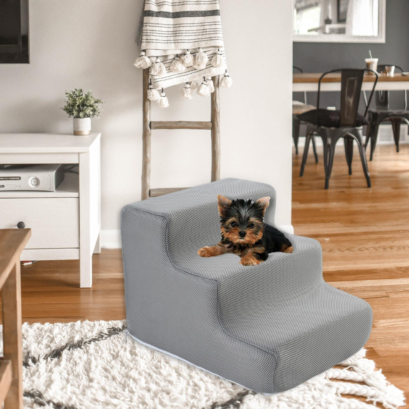 Пандус для кошек, лестница для собак, съемная крышка, портативная губка высокой плотности для щенков 
Пандус для кошек, лестница для собак, съемная крышка, портативная губка высокой плотности для щенков